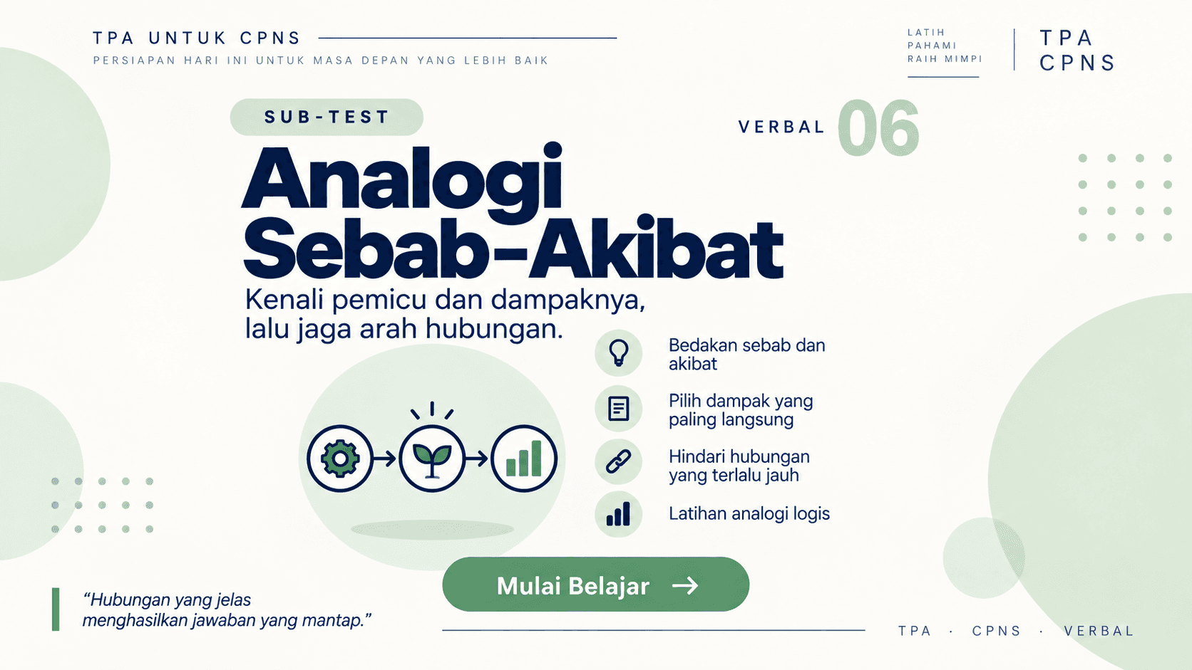 Sub-test 06 Analogi Sebab Akibat